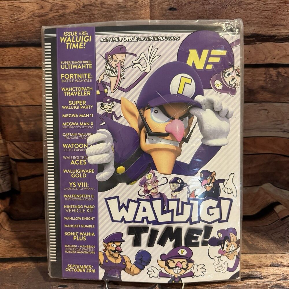 Nintendo Force NF Magazine Issue 35 Sept Oct 2018 Waluigi Time Cover New Sealed